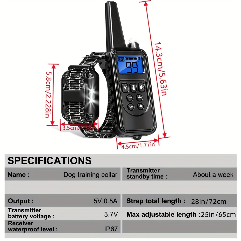 Electronic dog training top devices