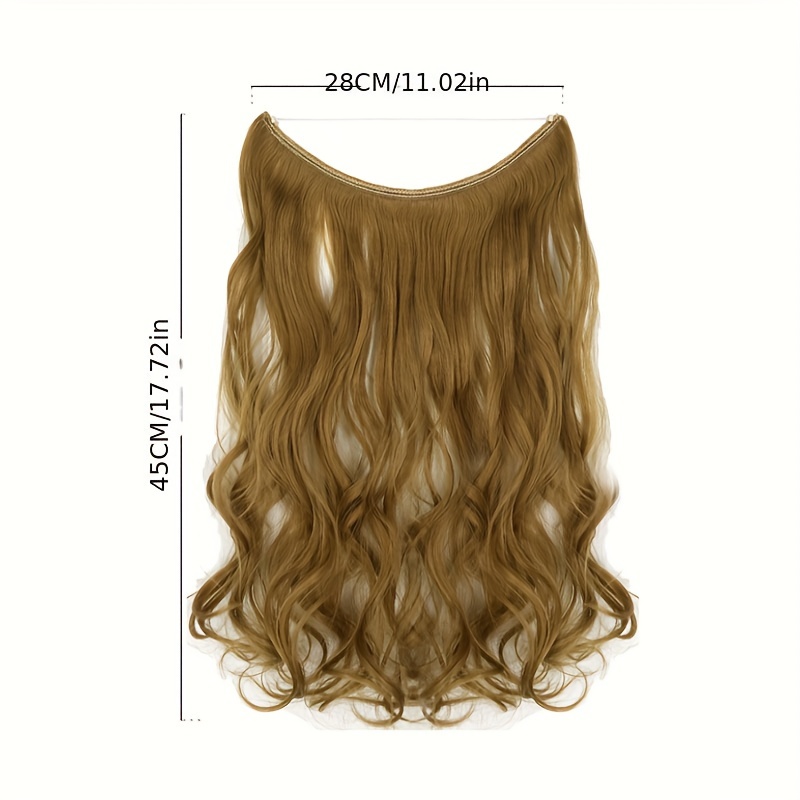 Adjustable Headband Invisible Wire Hair Extensions Highlight - Temu