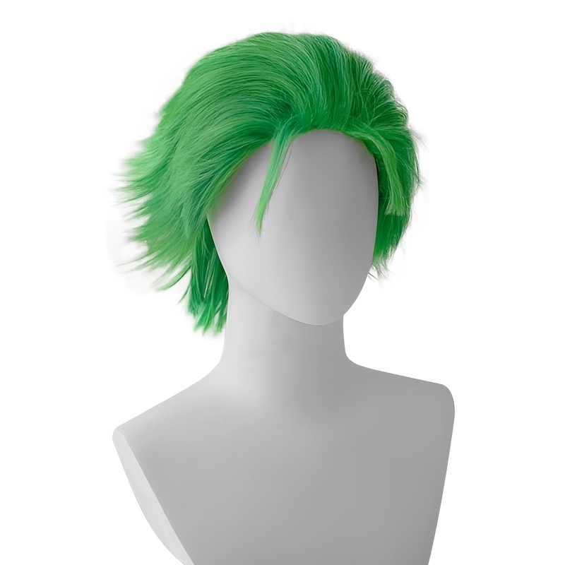 Short green hotsell wig cosplay