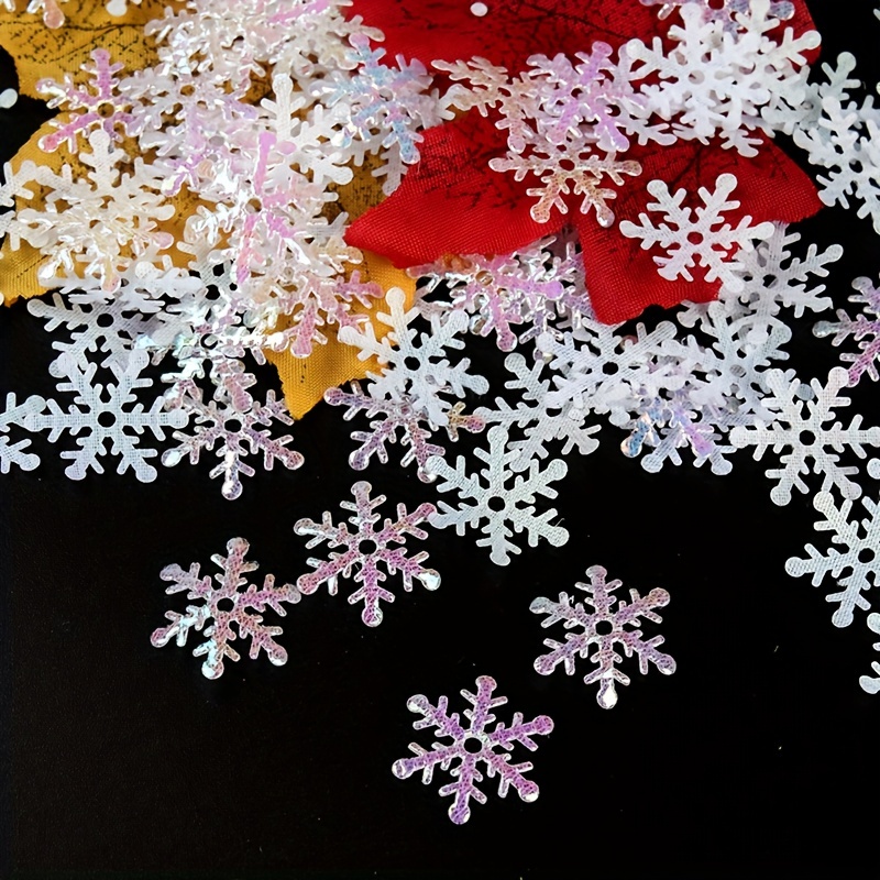 Grams Mixed Pvc Confetti Glitter Christmas Snowflake Sequins - Temu