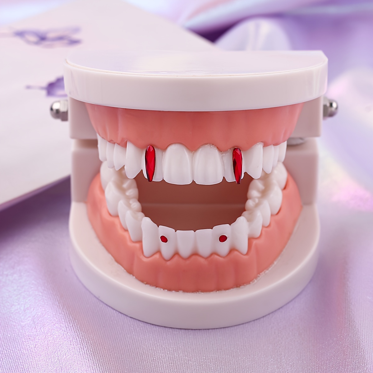 Cool Shiny Tooth Gem Kit Halloween Gothic Teeth Jewelry - Temu