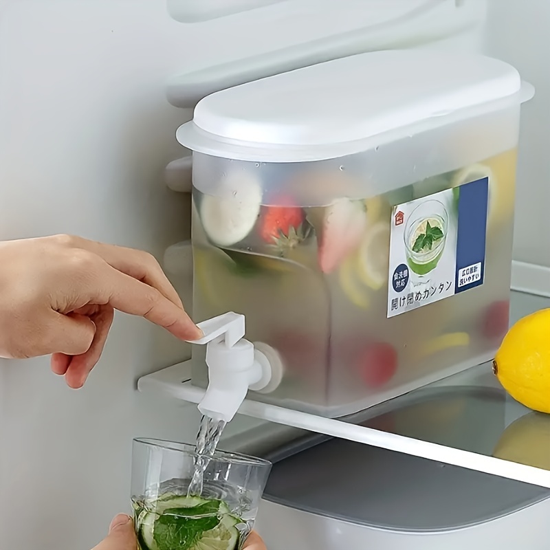 Kitchen Dining 3.5L Large Capacity Plastic Beverage Dispenser, Drink  Dispenser With Tap Ice Lemonade Juice Container With Lid, Fruit Teapot  Lemonade
