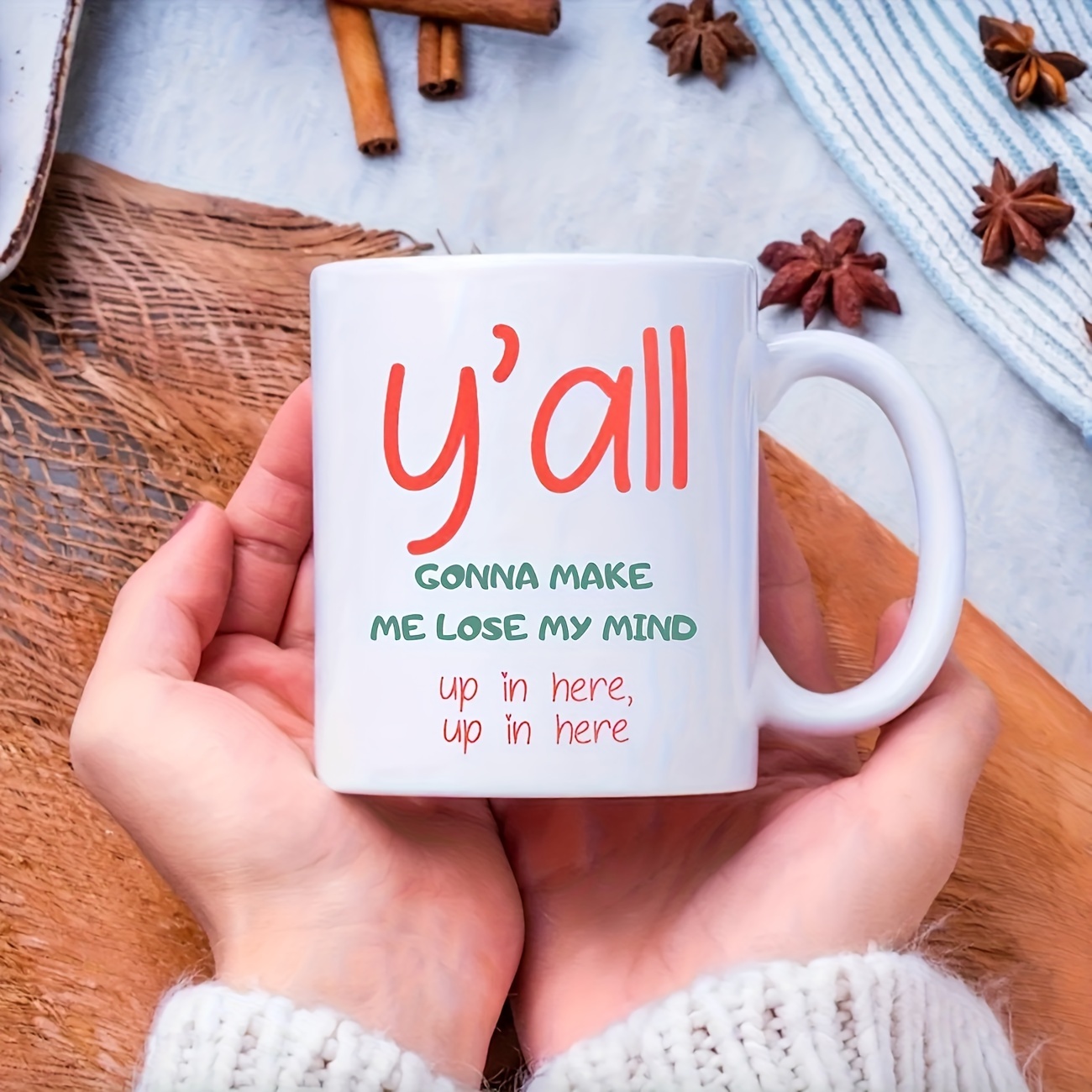 Mud Pie Funny Gifts for Mom Mug You Make Mom Jeans Look Good