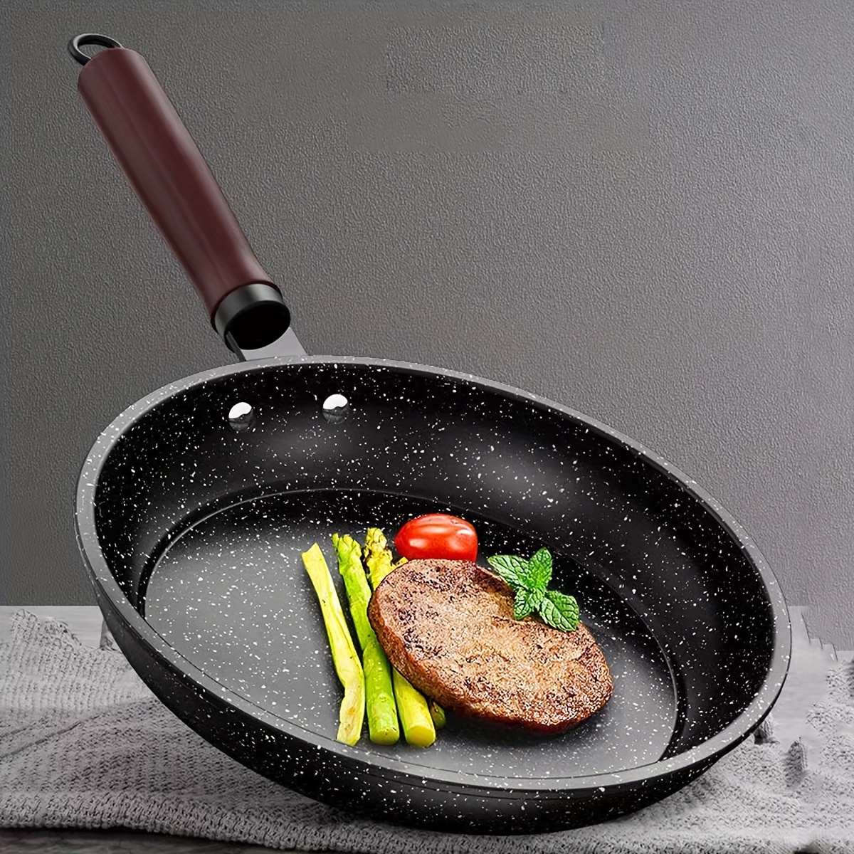 Omelette Pan, Nonstick Cast Iron Frying Pan For Home For Camping For  Kitchen 