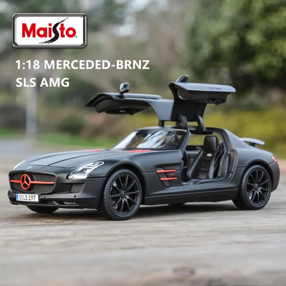 Maisto 1:18 Mercedes Benz Sls Amg Static Die Cast Vehicles - Temu