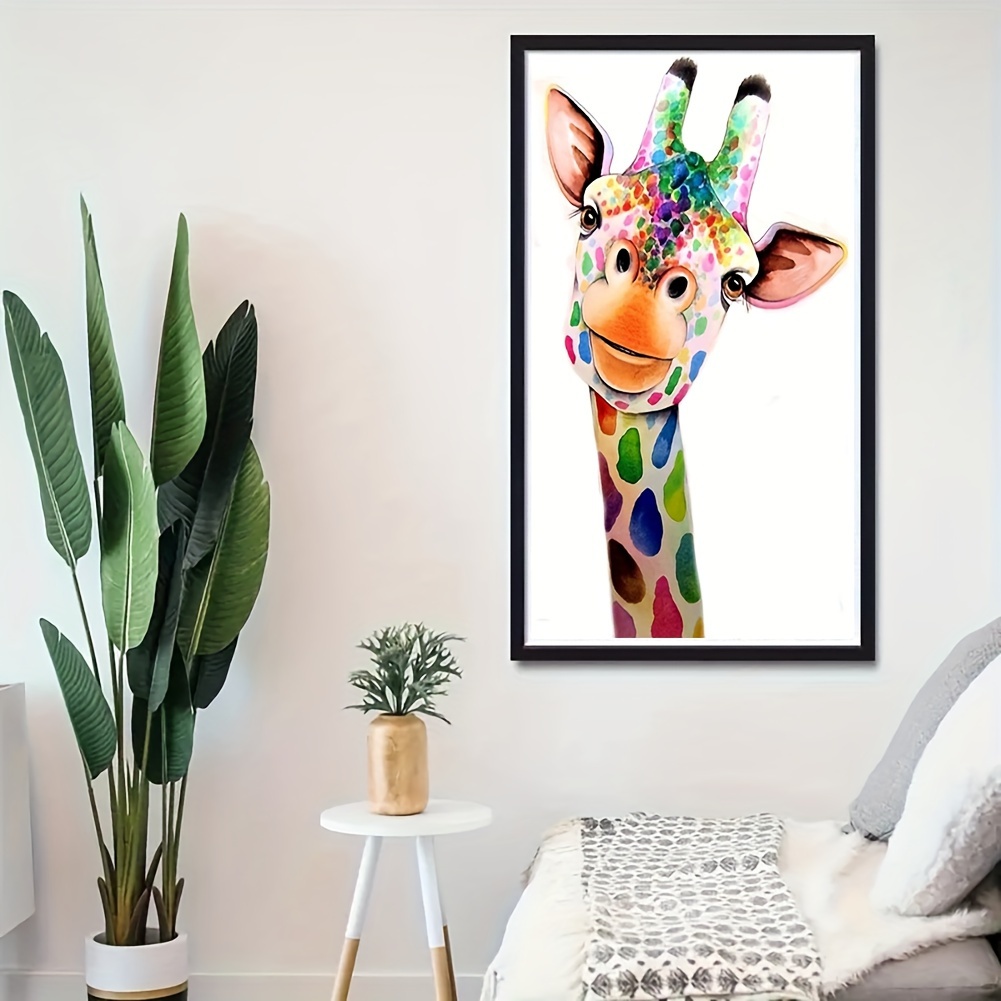 Diamond Painting For Adults, 5d Giraffe Full Artificial Diamond