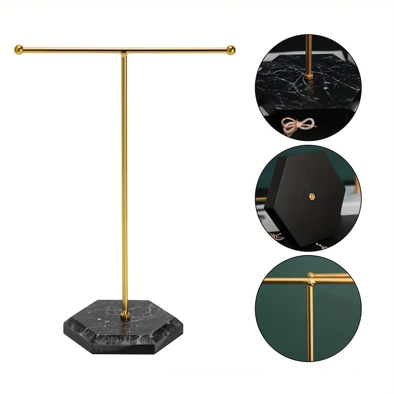 Dropship 3 Tier Gold Metal Tabletop Jewelry Display Tree Stand Organizer  Holder Rack Hanger Tower For Bracelet Necklace Accessories With Ring Tray  to Sell Online at a Lower Price