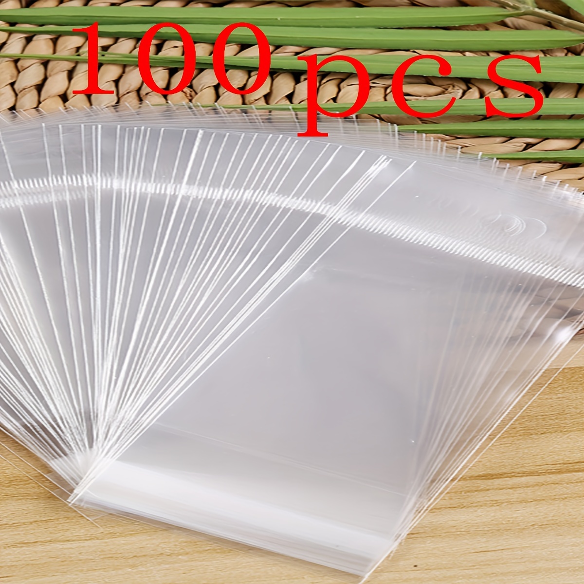 CLEAR TRANSPARENT OPP PLASTIC BAG PACKAGING (NO HOLE) SMALL- 200PCS