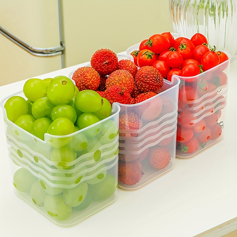 Large Fruit Containers For Fridge Bpa free Plastic Produce - Temu