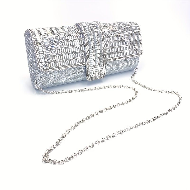 Womens Crystal Evening Clutch Bag Wedding Purse Bridal Prom Handbag Party  Bag