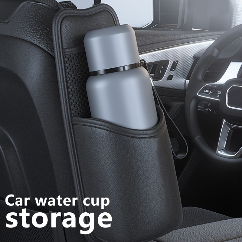 Car Seat Back Side Bag Large Capacity Water Cup Storage Bag - Temu