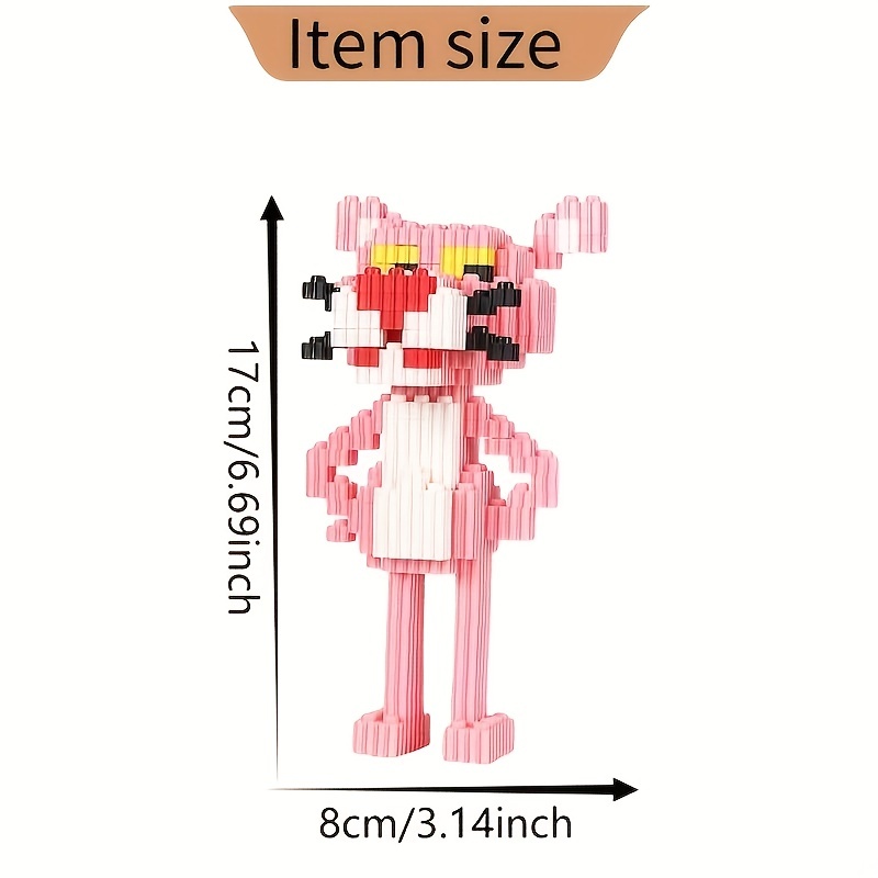 Mini block pink panther because I'm bored #block #miniblock #lego