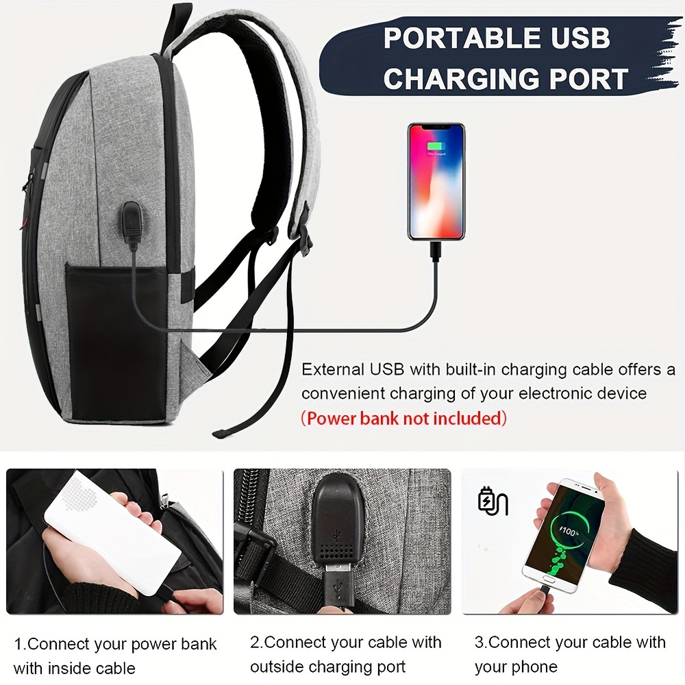 sac à ordinateur portable port chargement usb Temu Canada