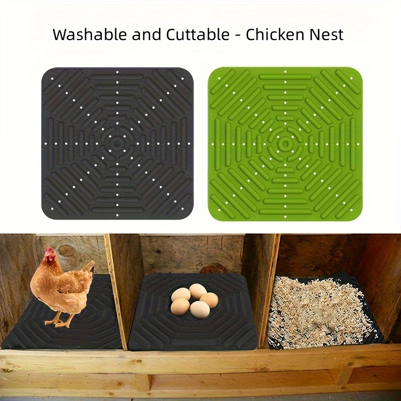 Hens Soft Pad Reusable Washable Silicone Chicken Nesting Pads for Coops  Soft Bedding Liners for Laying Eggs Durable 12 X 12 Inch - AliExpress