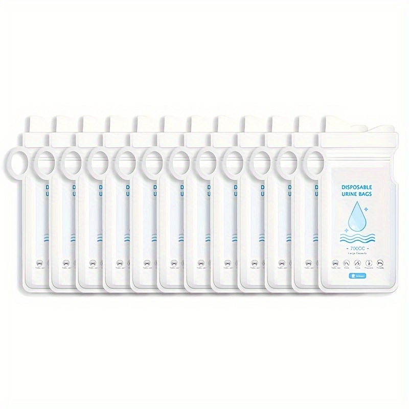 12 Pack 700ML Emergency Disposable Urinal Bags Camping Pee Bags
