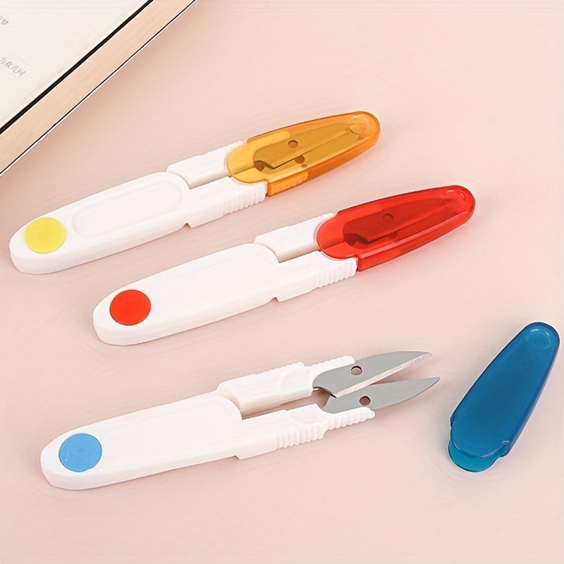 U-shaped Spring Yarn Shear Small Scissor Cross Stitch Sewing DIY Handmade  Tool