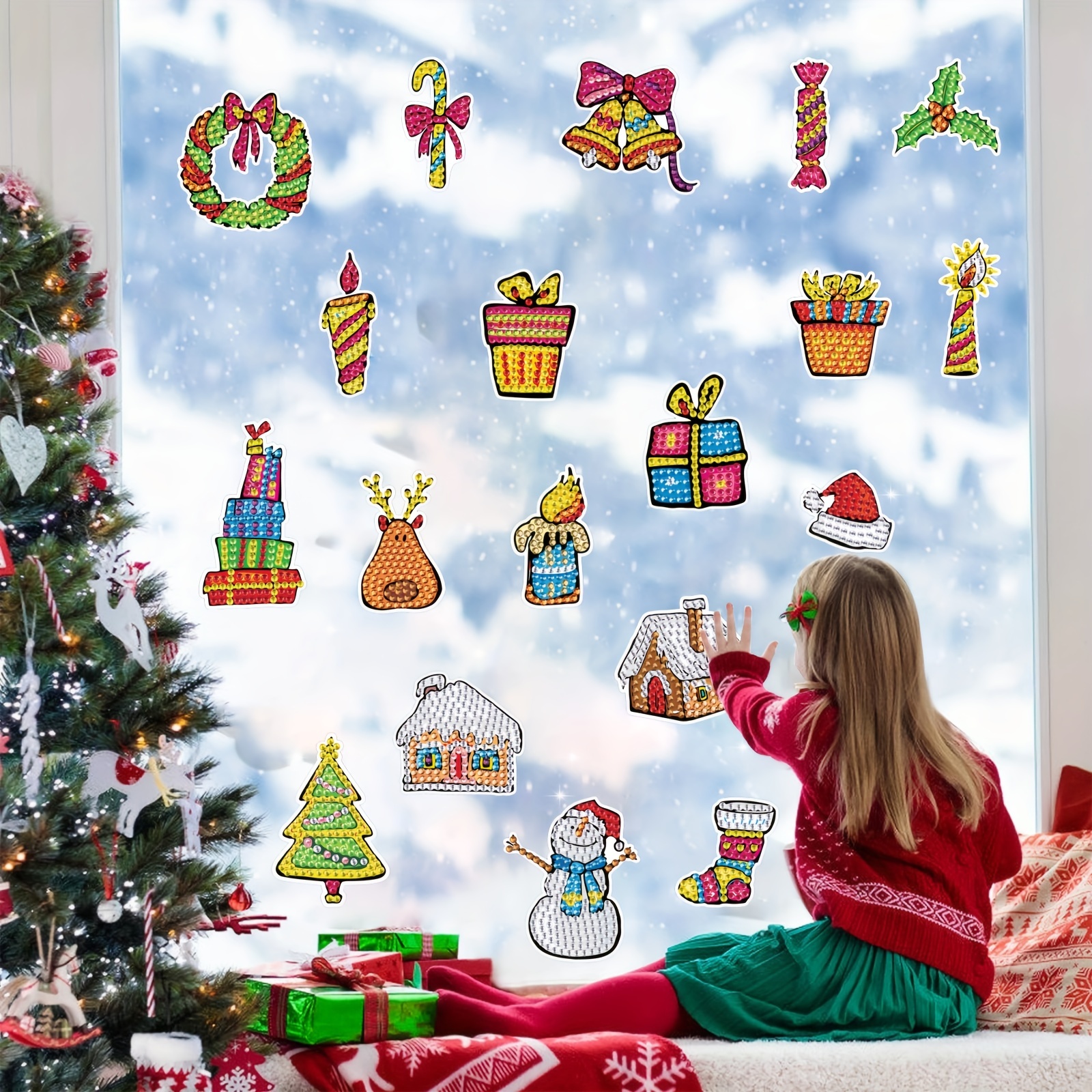 Christmas Artificial Diamond Sticker Set 5d Artificial Gemstones Digitally  Drawn Adult Beginner Artificial Diamond Art 6 7 8-12 Year Old Boys And  Girls Diy Birthday, Christmas, Thanksgiving, Boys And Girls New Year