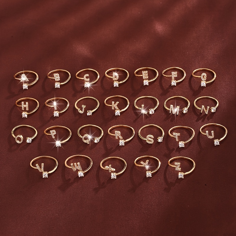 Women's Adjustable Copper Ring with Zirconia Mosaic