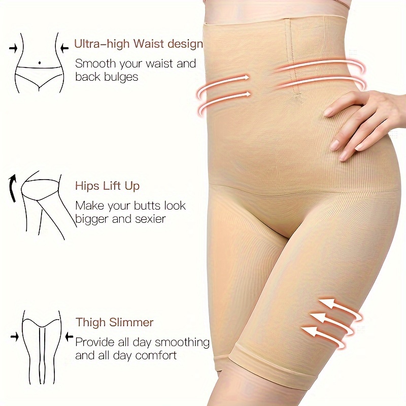 BOXZEO Butt Lifter Panties for Women Shapewear Tummy Control Short High  Waist Trainer Corset Slimming Body Shaper Underwear