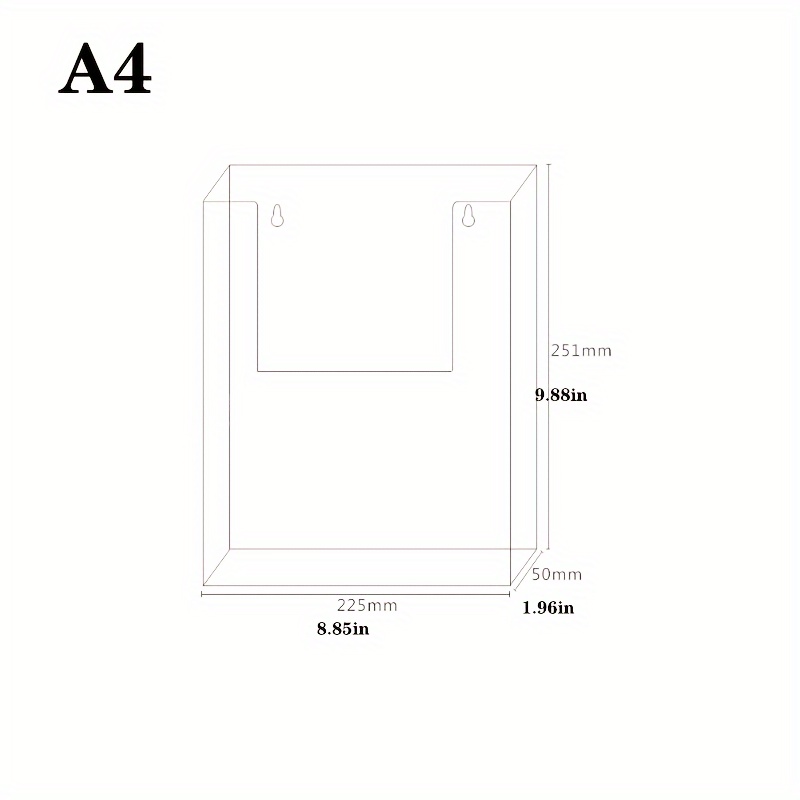 Porte document et brochure A6 mural - porte brochure mural : P&P