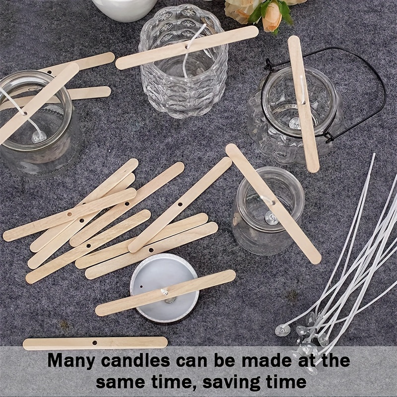 10pcs Wooden Candle Wicks Holder With Single Hole & Multiple Holes