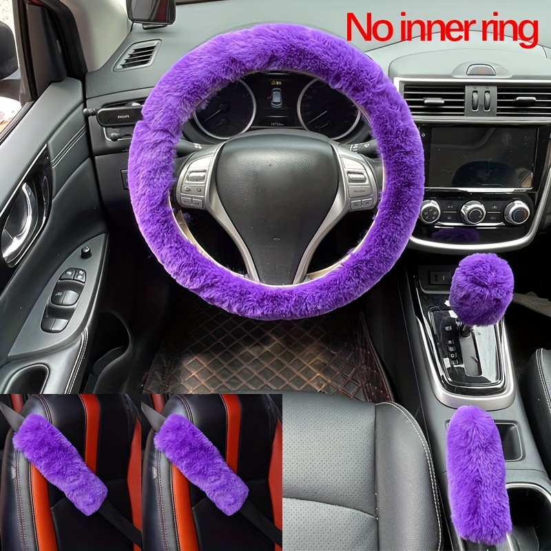 10 Pcs Embroidery Cute Flower Car Accessories Set Floral Steering Wheel  Cover Car Air Vent Clips Center Console Armrest Cushion Car Cup Mats Seat  Belt