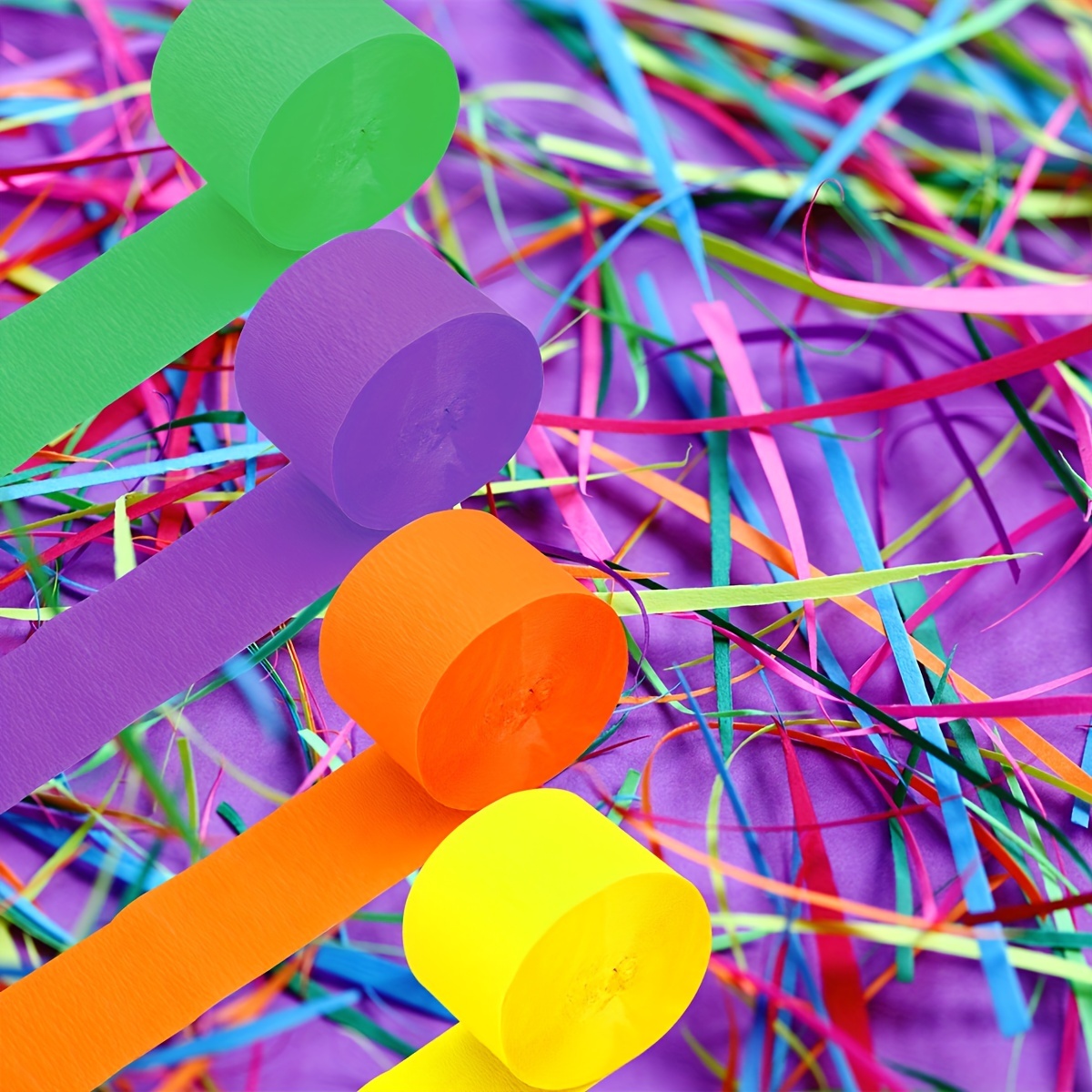 Party Streamers Crepe Paper Streamers For Kids Parties - Temu