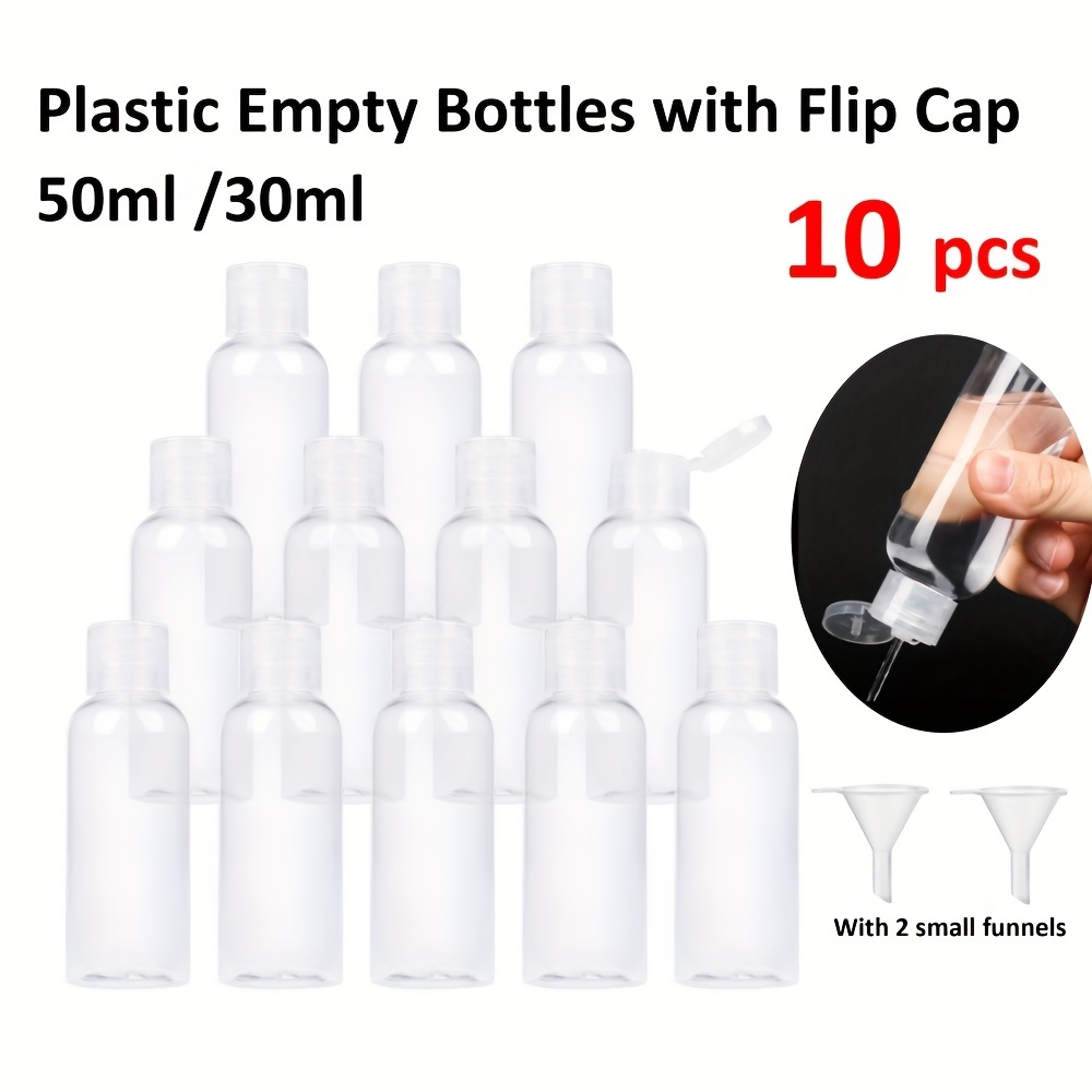 Botella Viaje 5 Piezas Botellas Plástico Transparente Vacías - Temu
