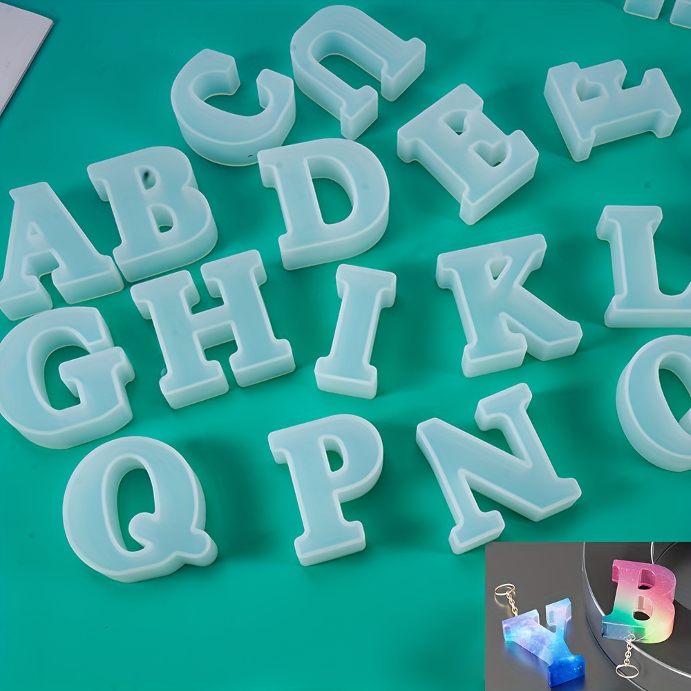 Large Letter Molds For Resin, 3d Capital Alphabet Epoxy Resin Mold