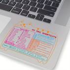 1pc computer keyboard shortcut stickers boost your productivity with self adhesive shortcut stickers for macbook