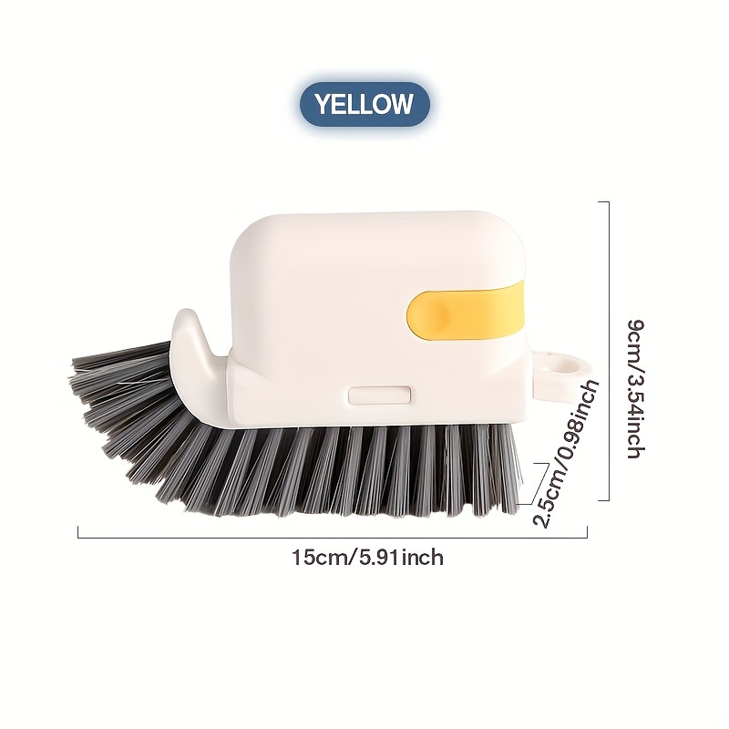 1pc 3-in-1 Plastic Cleaning Brush For Household Cleaning Grooves, Bathroom  And Floor Crevice Cleaning