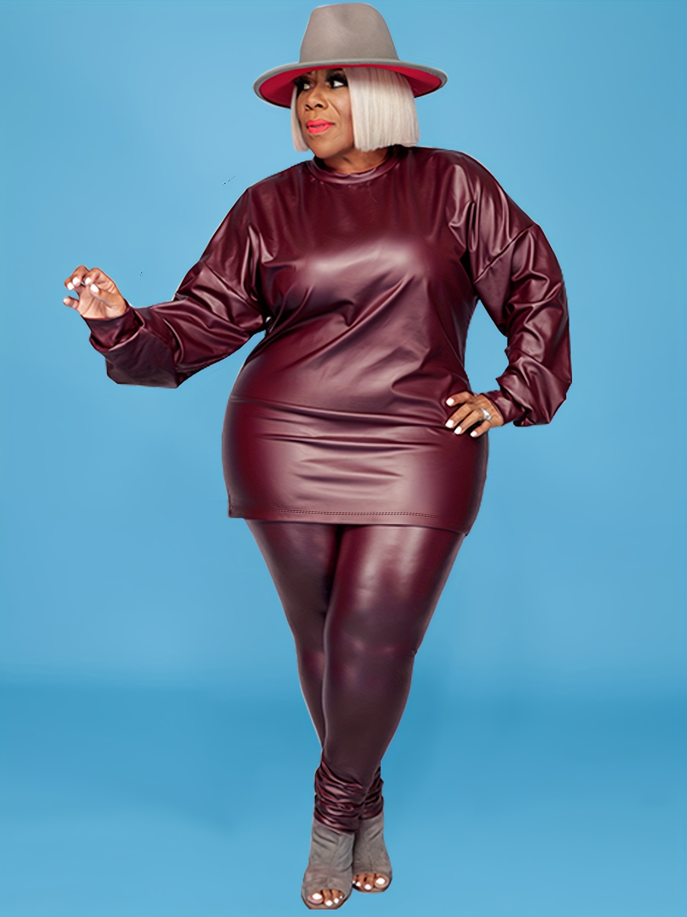 20+ Best Plus Size Faux Leather Fashions for Fall