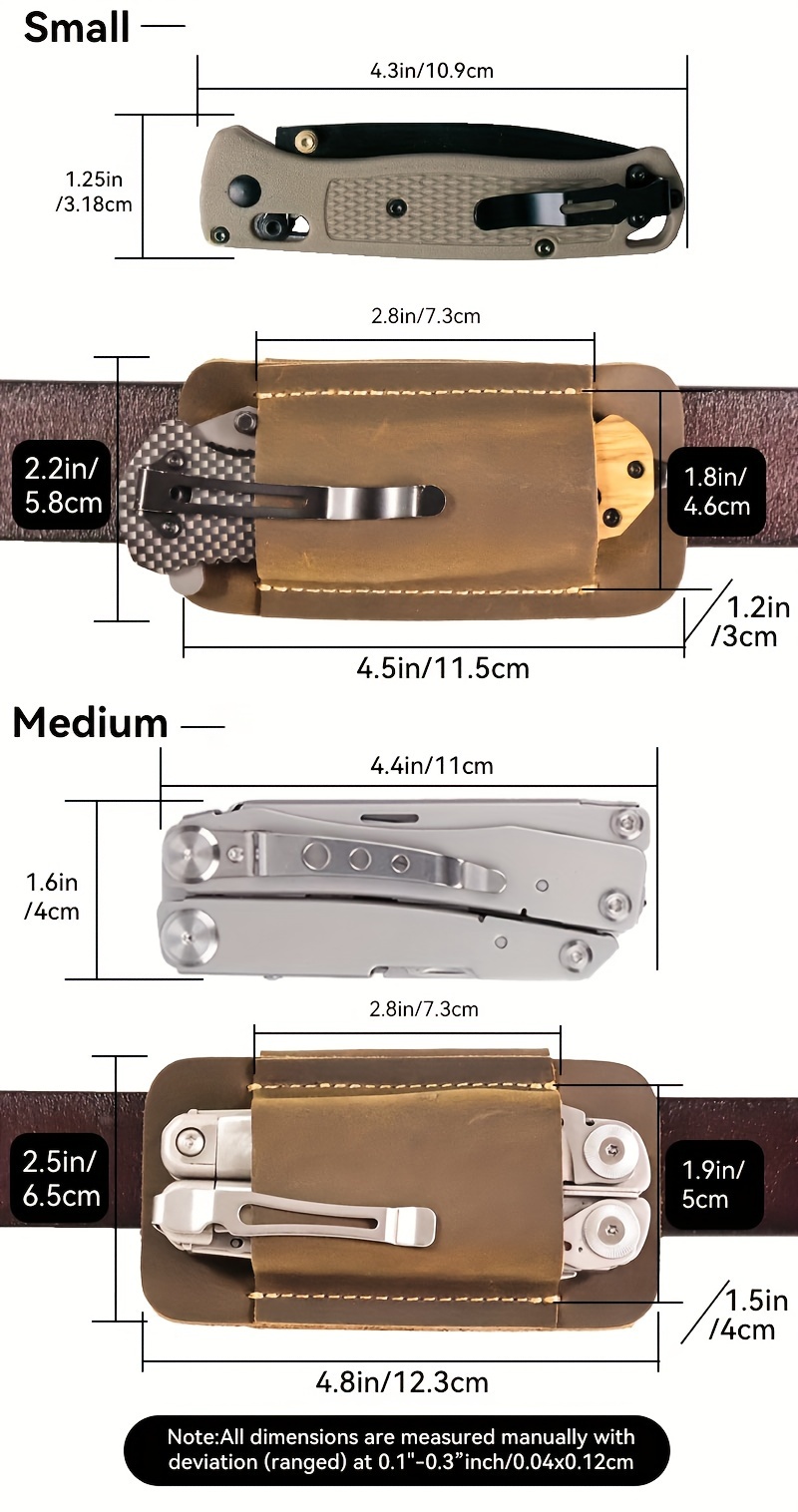 Funda De Cuero De Vaca Con Cuchillo Retro De Ocio, Organizador De Bolsillo  Para Hombres, Riñonera Portátil Para Desplazamientos Diarios Al Aire Libre,  Bolsa Para Teléfono Móvil - Bolsas Y Equipaje 