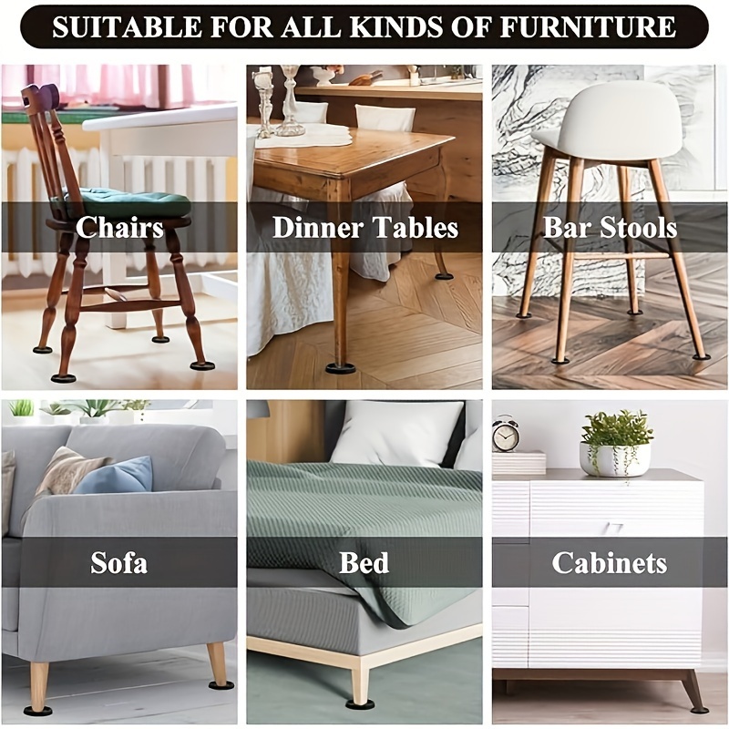 Furniture Coasters For Hardwood Floors Rubber Furniture Pads - Temu