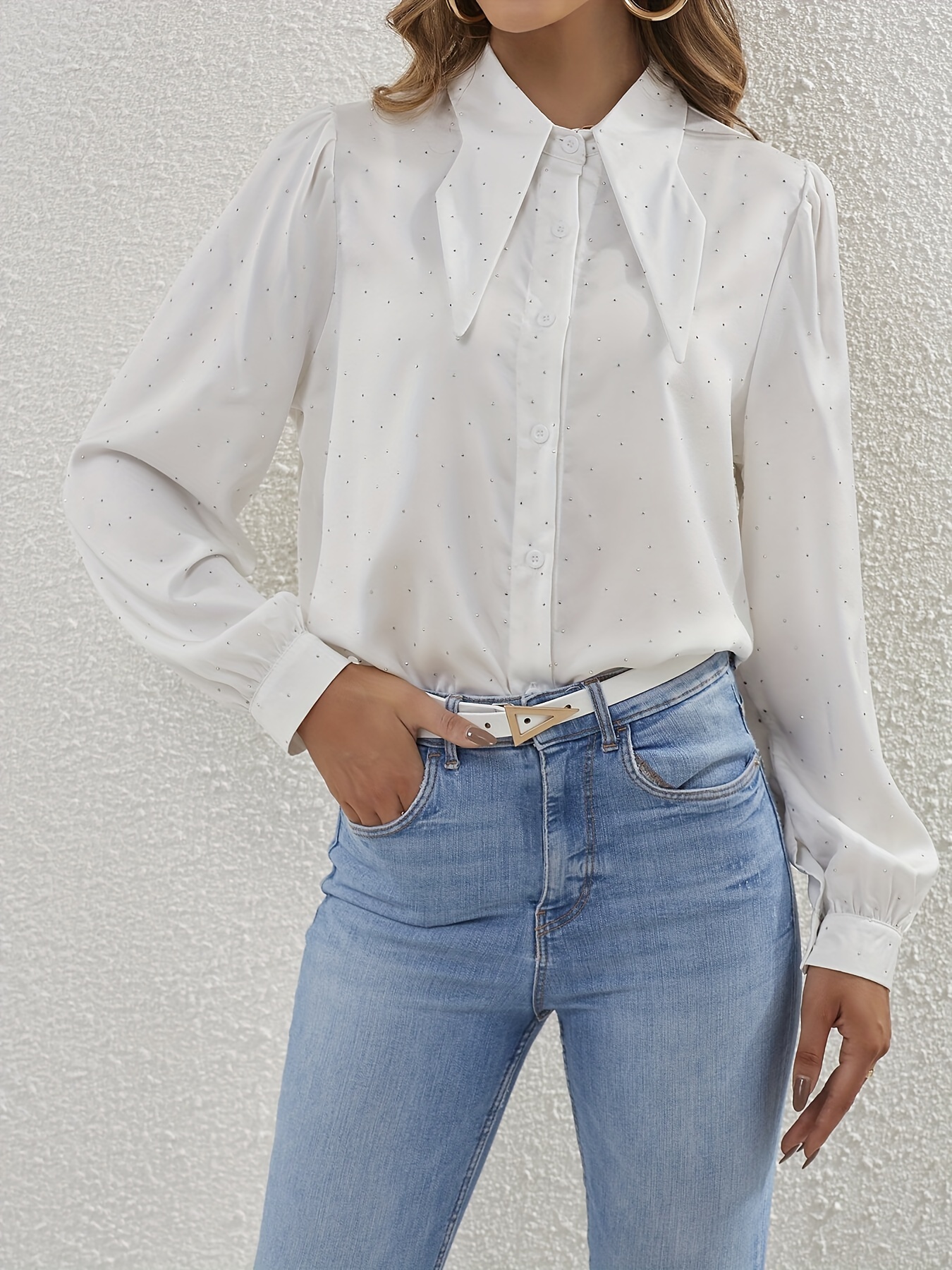 Lapel Neck Button Front Shirt