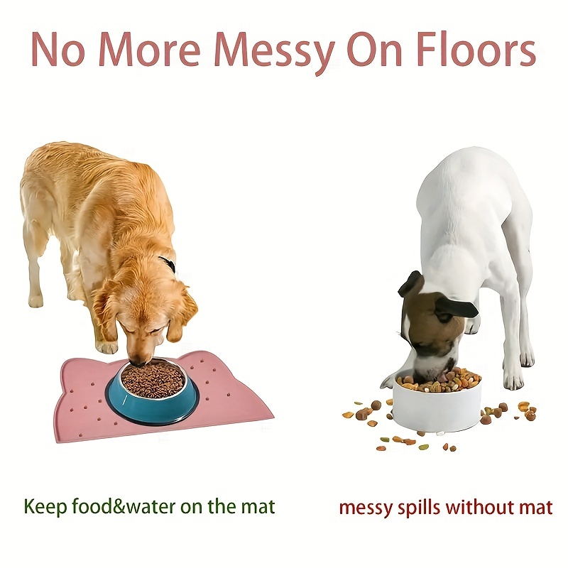 Non slip Waterproof Pet Food Mat Easy To Clean Absorbent - Temu