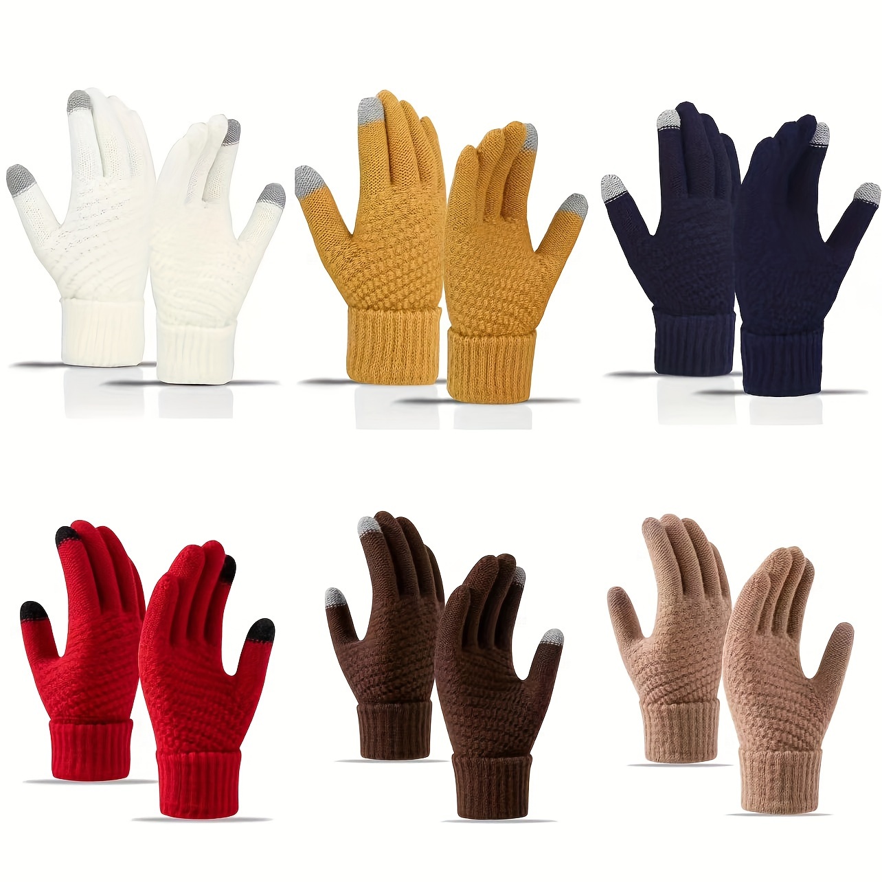 Guantes Colores Sólidos Puntos Guantes Cortos Elásticos - Temu