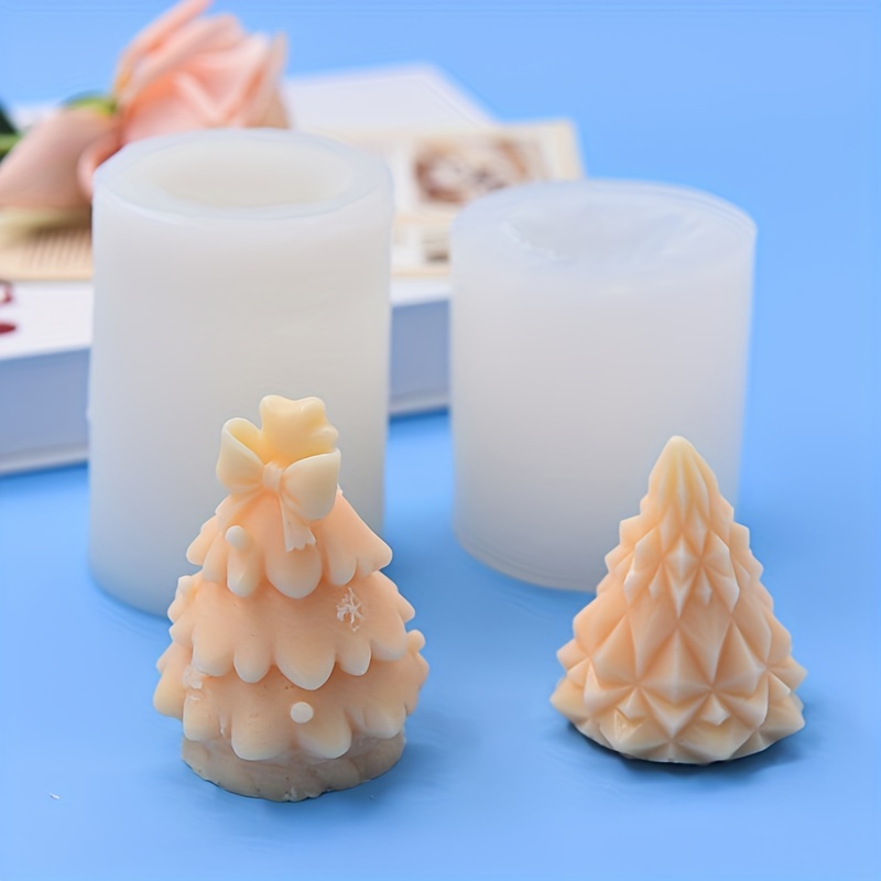 Christmas Tree Shape Silicone Mold 3d Fondant Mold For Diy - Temu