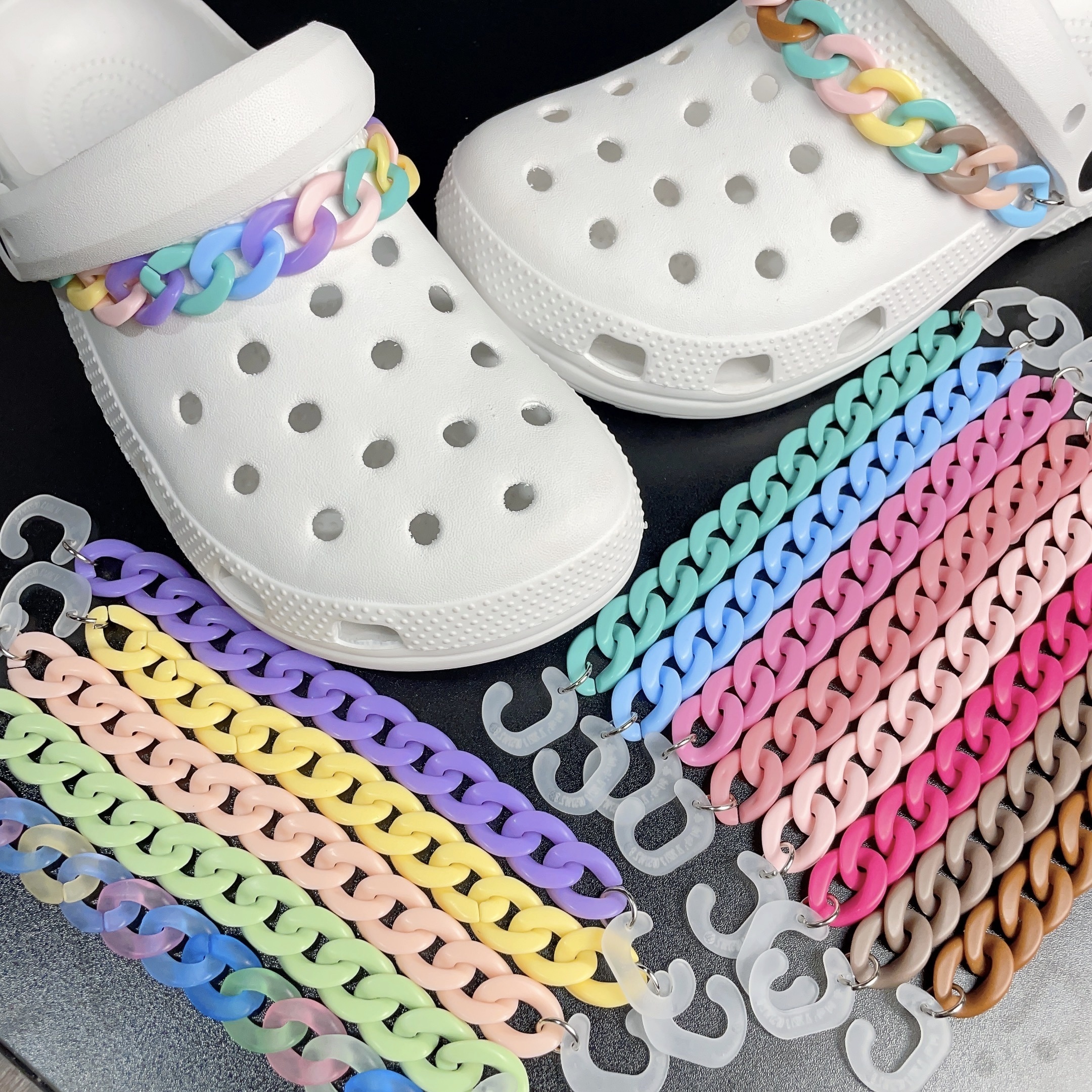 Multi coloured Chains For Women Girls Sandals Slippers - Temu Australia