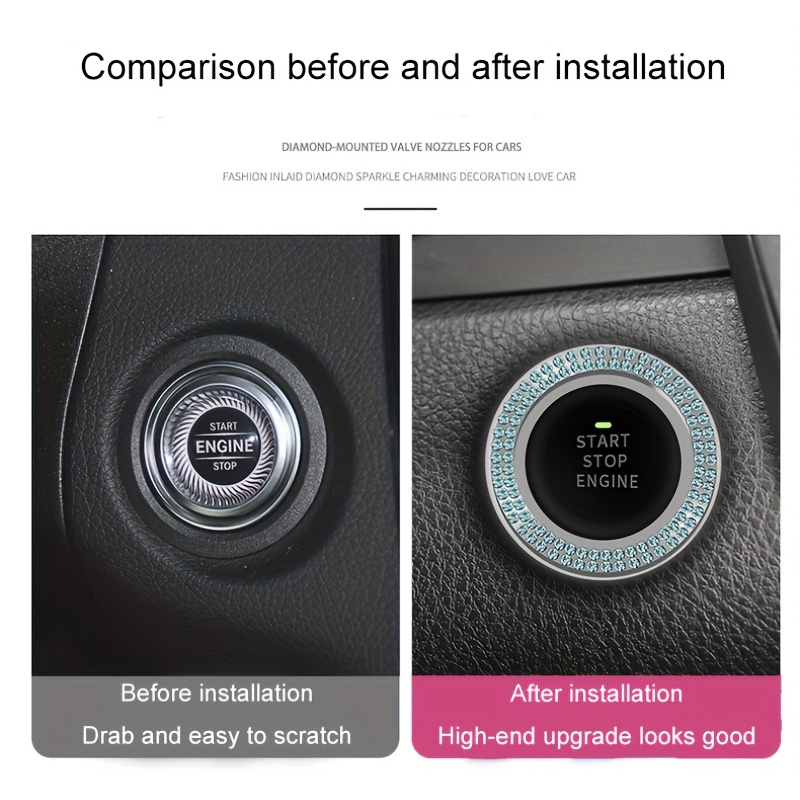 Upgrade Your Car Interior With A Shiny Universal Push Start - Temu