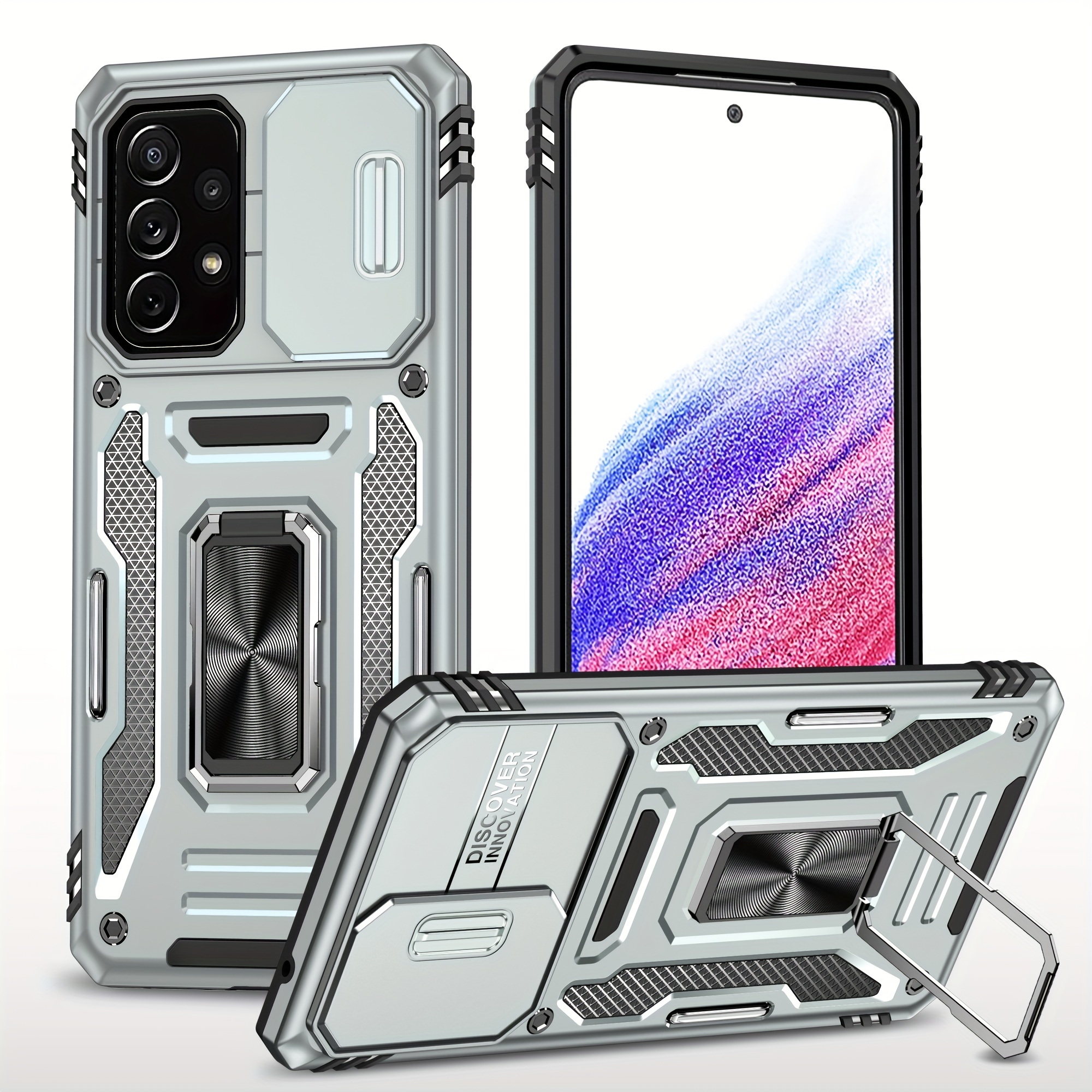 Funda Teléfono Resistente Tpu + Pc Prueba Golpes Soporte - Temu Chile