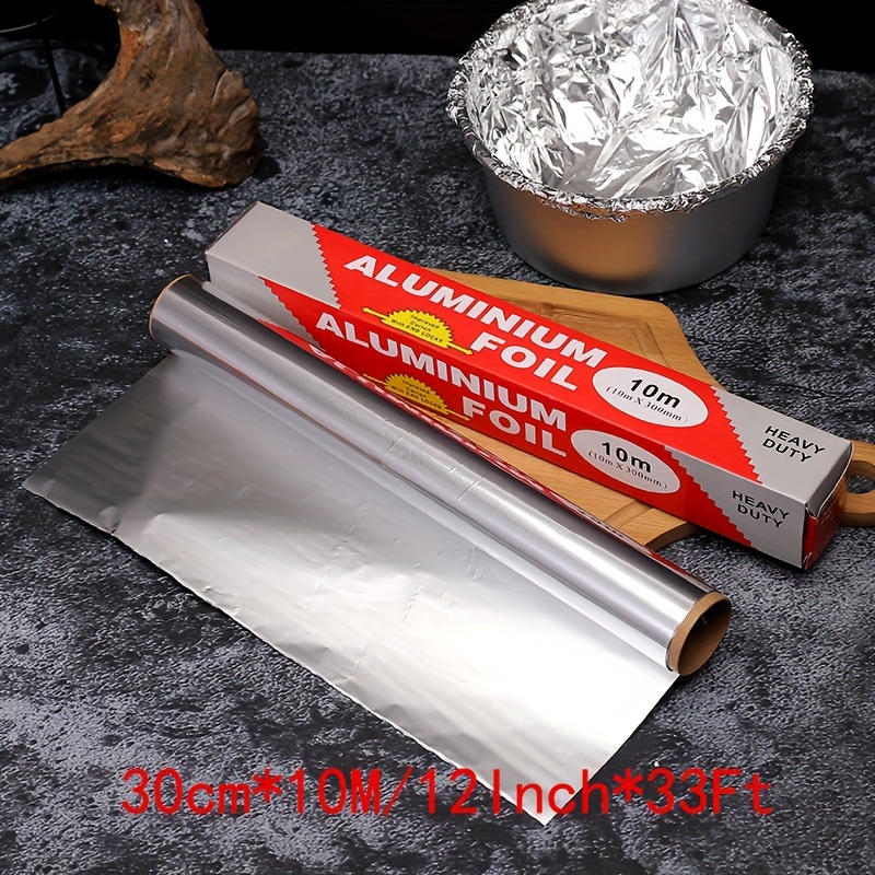 1pc Thickened Barbecue Foil Roll, Length 20m/787.4inch, High Temperature  Resistant Aluminum Foil Paper, For Home Oven/baking Use, Food Grade