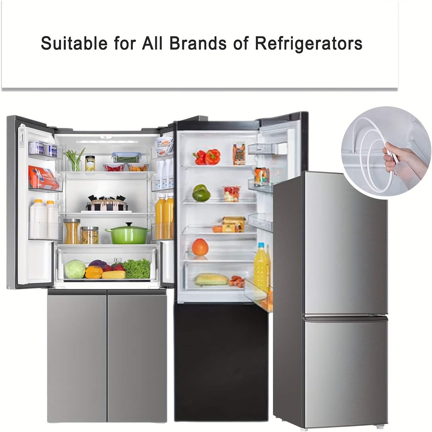 5Pcs Refrigerator Drain Hole Clog Remover Cleaning Tool,Reusable Fridge  Dredging Kit
