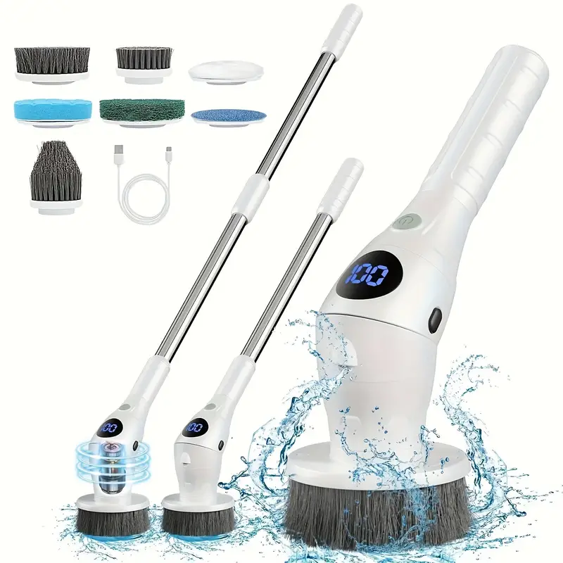 Electric Spin Scrubber Rechargeable Cordless Electric Cleaning