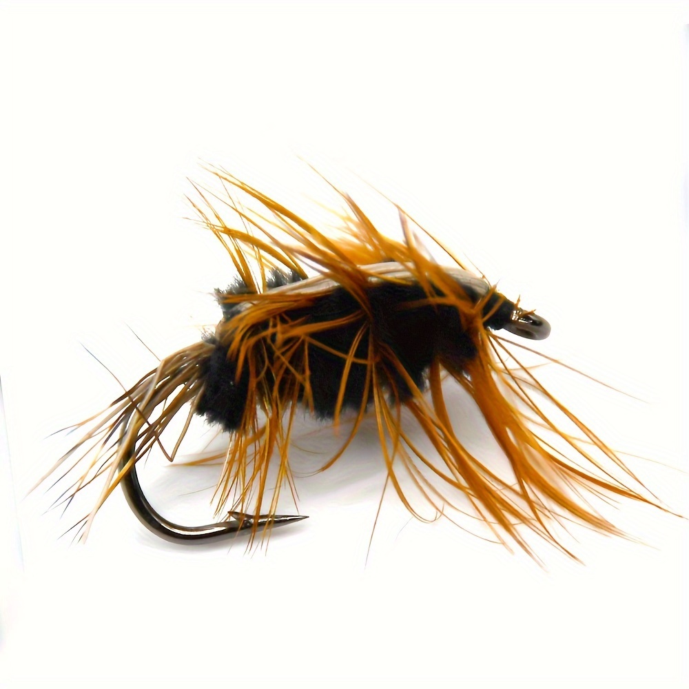 10pcs Fly Fishing Flies, Nymph Scud Fly Fishing Artificial Insect Bait,  Fishing Lure With Barbed Hook, Dry Flies Nymph Flies Wet Flies For Trout