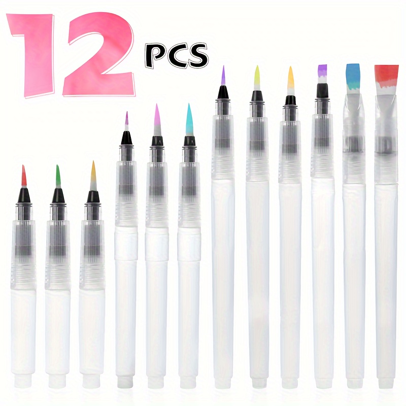 Water-soluble Color Brushes, Compatible With All Watercolor Paints
