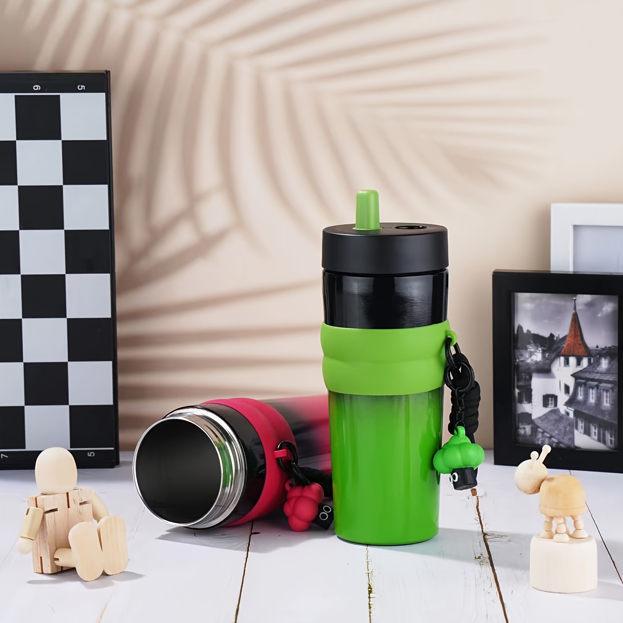 316 Stainless Steel 710ml Gradient Vacuum Water Cup Portable Coffee Cup