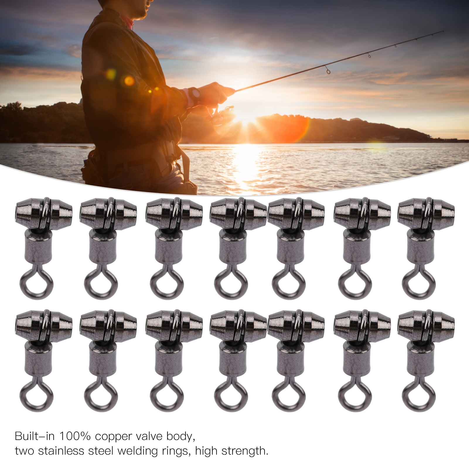 Saltwater Fishing Tackle Rig Swivels Snap High strength - Temu Portugal
