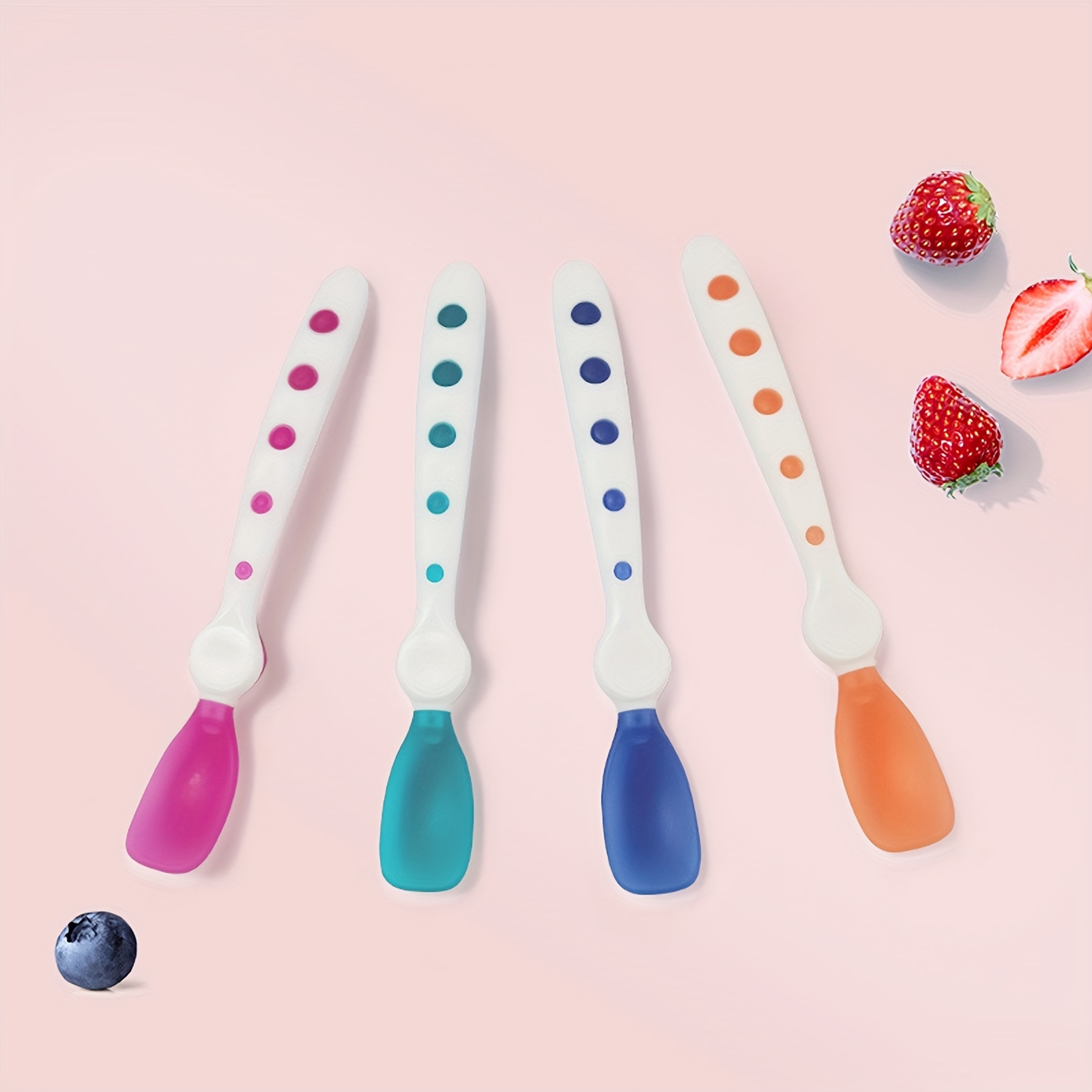 Baby Spoons Gift Set - Soft Tips, Training Spoons For Infants & Toddlers -  Perfect For Feeding & Support! - Temu