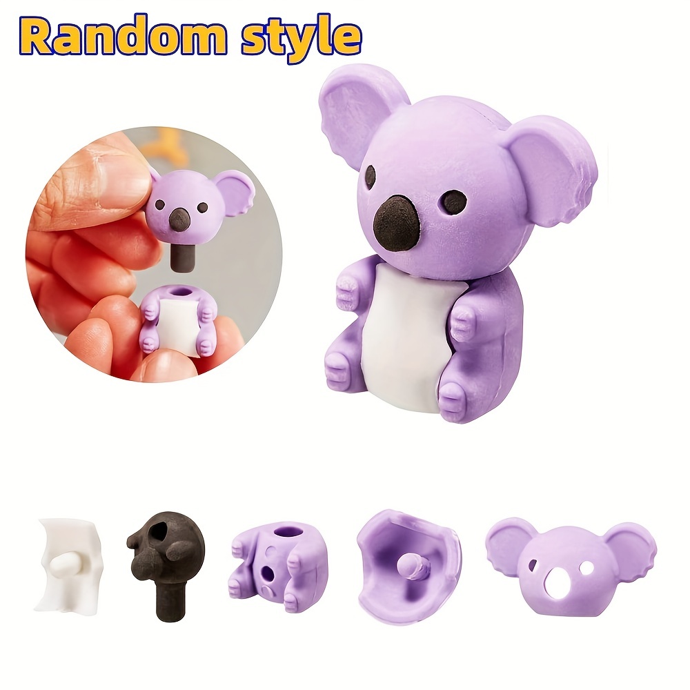 Animal Erasers Kids Pencil Erasers Puzzle Erasers Desk Pets - Temu